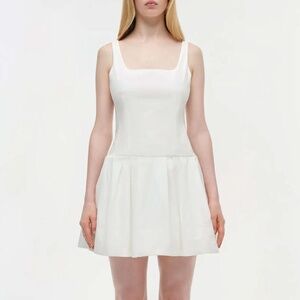 NWT $495 Simkhai White Lucy Sleeveless Mini Dress Size 6